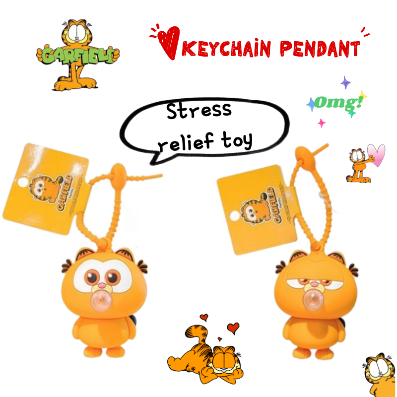 New Garfield doll car keychain - Car Accessories Company reseña y precio