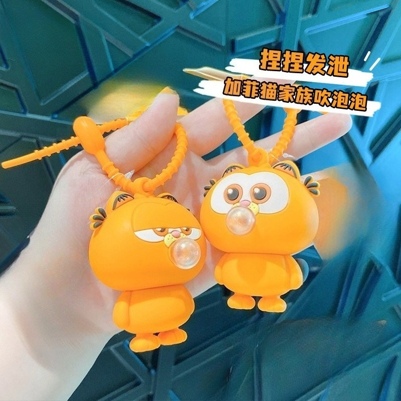 New Garfield doll car keychain - Car Accessories Company reseña y precio