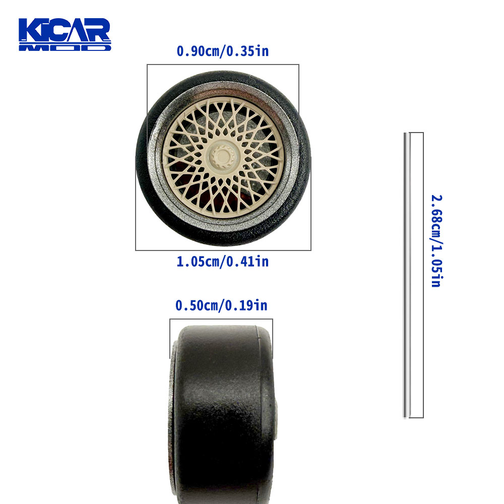 1/64 Model Car Wheels with Rub - Car Accessories Company reseña y precio