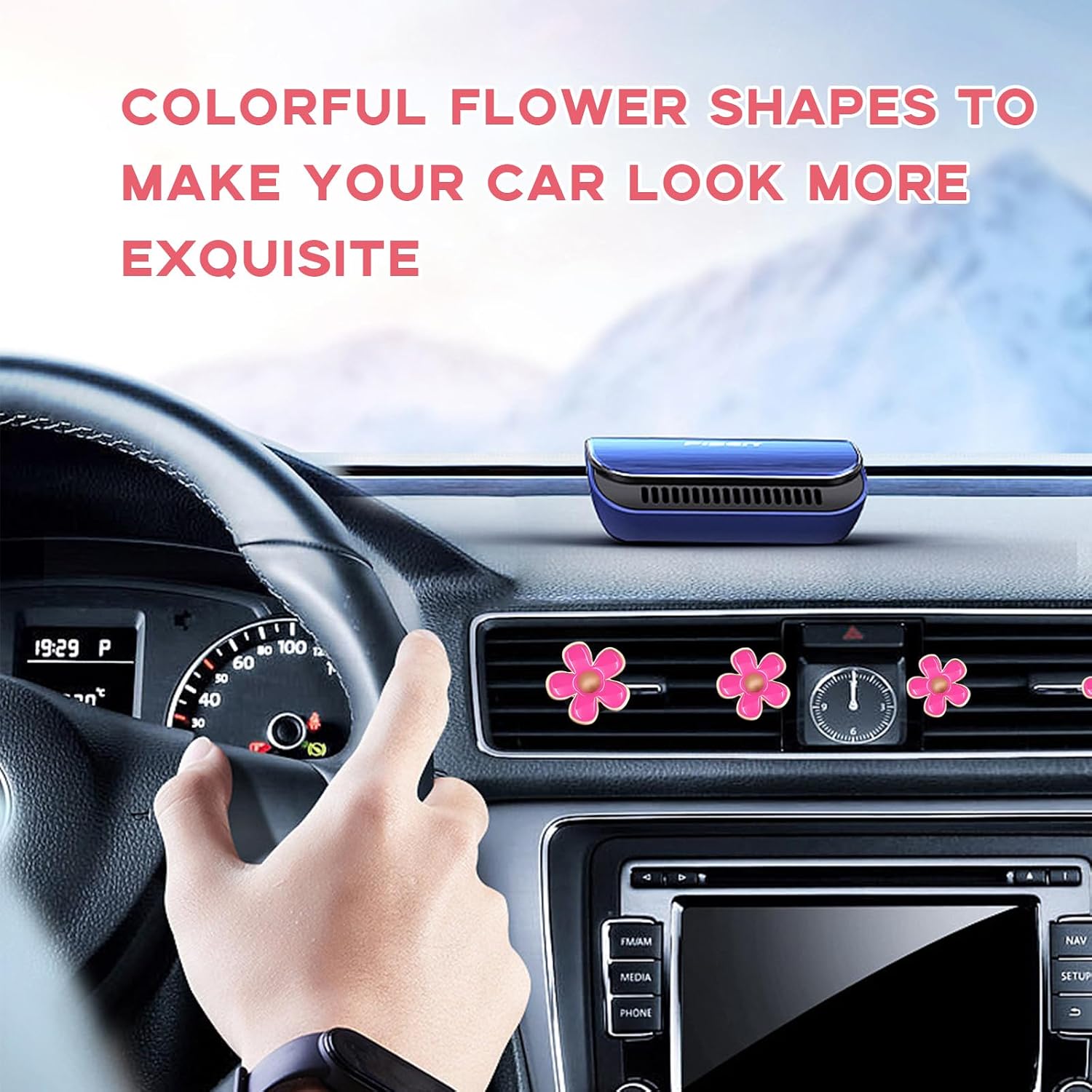 6PCS Daisy Flower Car Air Vent - Car Air Freshener Vent reseña y precio
