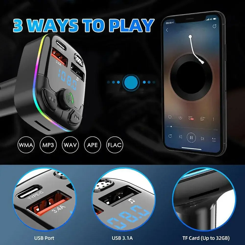 Car Wireless FM Transmitter Ad - Wireless Car Charger reseña y precio