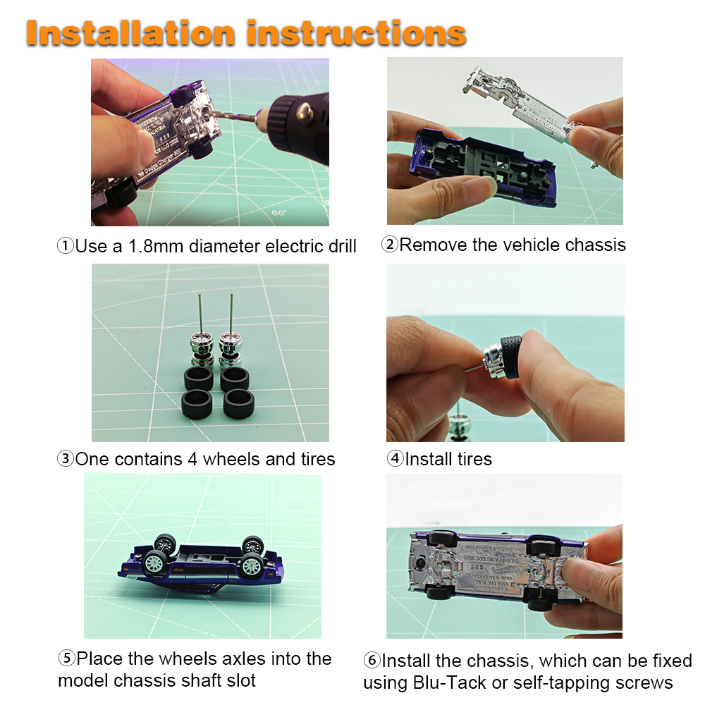 1/64 Model Detachable Wheels R - Car Accessories Company reseña y precio