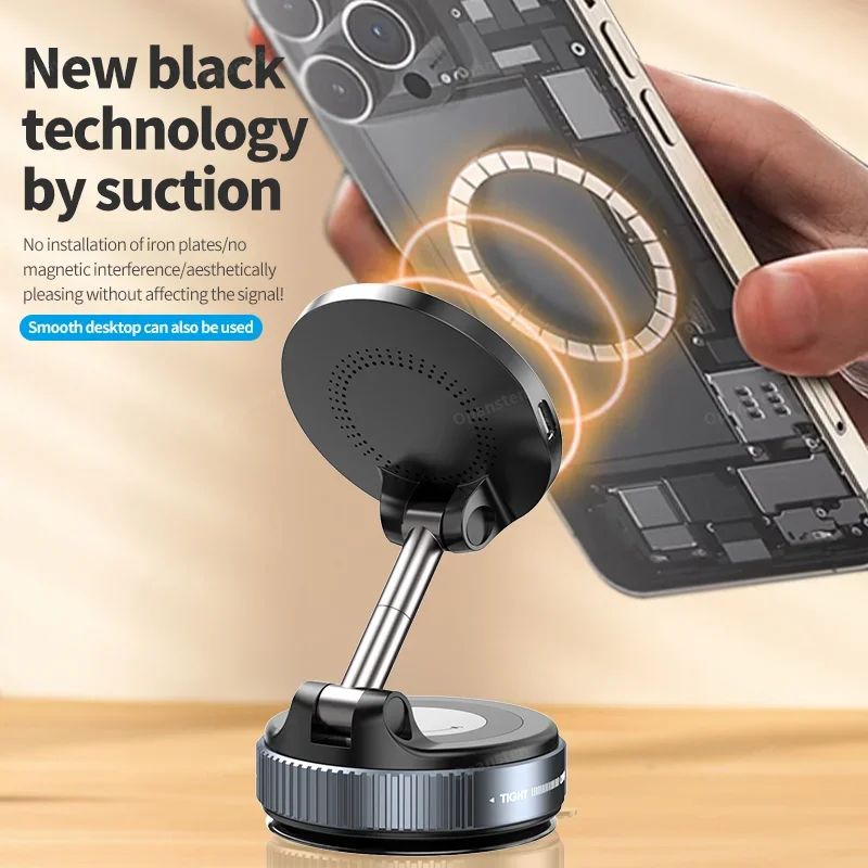360° Rotation Vacuum Suction C - Wireless Car Charger reseña y precio