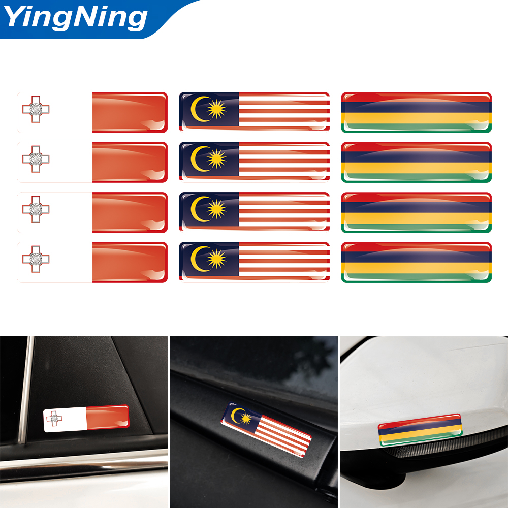 4PCS 3D Epoxy Domed Sticker Ma - Car Accessories Mauritius reseña y precio