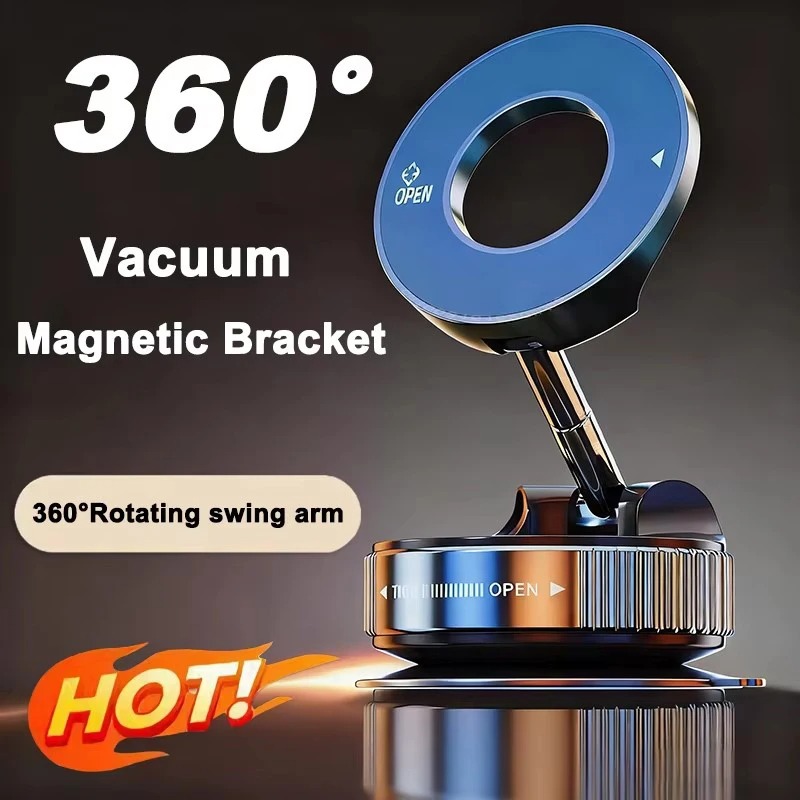 Magnetic Car Phone Holder Vacu - Wireless Car Charger reseña y precio