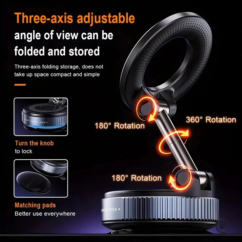 Magnetic Car Phone Holder Vacu - Wireless Car Charger reseña y precio