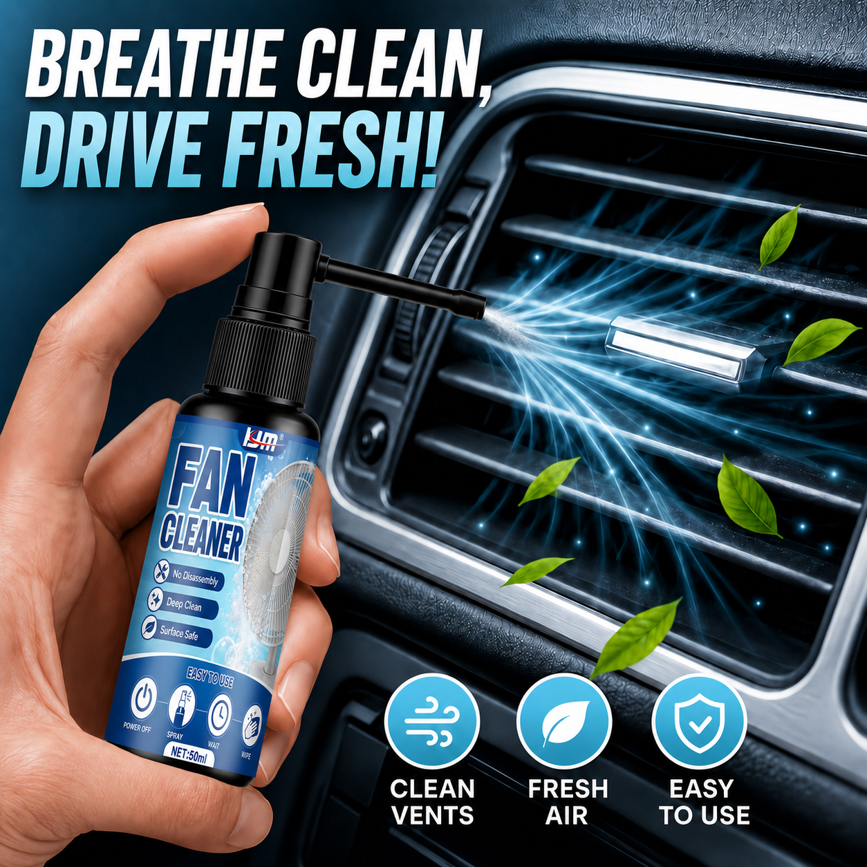 KJM Dual Spray Nozzle Car AC F - Car Air Freshener Vent reseña y precio
