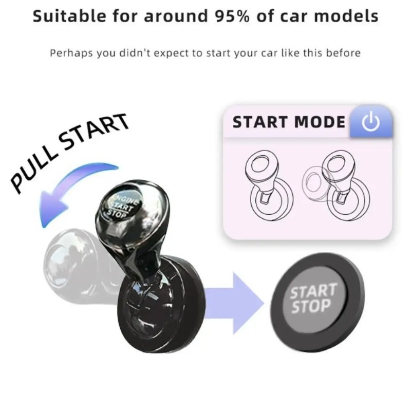 Car One-Touch Start Button wit - Car Accessories Company reseña y precio
